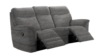 3 Seater Power Recliner Sofa. Caledonian Grey - Grade A